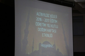 ALTINYILDIZ EĞİTİM KURUMLARI LİSELERİNDE KUTLU DOĞUM PROGRAMI YAPILDI