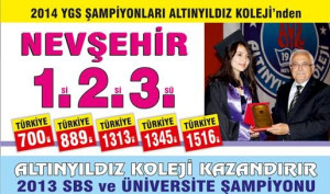 Özel Altınyıldız Koleji 2014 Lys de Yine Üstün Başarı Elde Etmiştir