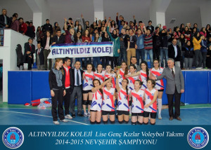 Altınyıldızlı Filenin Sultanları Şampiyon Altınyıldız Koleji Voleybolda Şampiyon