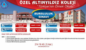 ALTINYILDIZ KOLEJİNE GİRİŞ SINAVLARI BAŞLIYOR