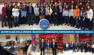 Altınyıldız Kolejinden Mustafa Kırboğaya Kapadokya Tanıtım Ödülü