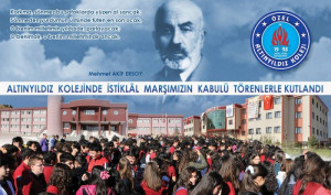 Altınyıldız Kolejinde İstiklâl Marşımızın Kabulü Törenlerle Kutlandı