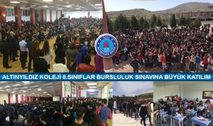 Altınyıldız Koleji 8.Sınıflar Bursluluk Sınavına Büyük Katılım