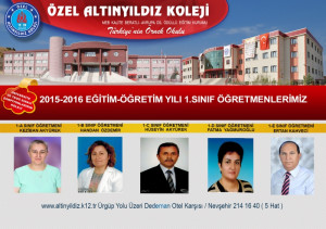 2015-2016 EĞİTİM-ÖĞRETİM YILI 1.SINIF ÖĞRETMENLERİMİZ