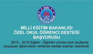 Milli Eğitim Bakanlığı Özel Okul Öğrenci Desteği Başvurusu