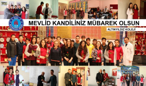 Altınyıldız Kolejinde Öğrenciler Gül Dağıtarak Mevlid Kandilini Kutladı