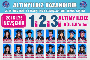 ALTINYILDIZ KOLEJİ LİSELERİ BAŞARILARIYLA GÖZ KAMAŞTIRIYOR