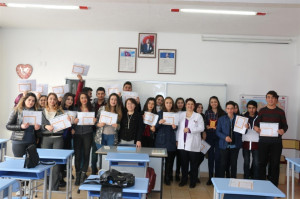 ALTINYILDIZ KOLEJİ KARNE TÖRENİNDE ŞEHİT FURKAN DEMİR ANILDI
