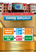 ALTINYILDIZ İLKÖĞRETİM KURUMUNA GİRİŞ SINAVI