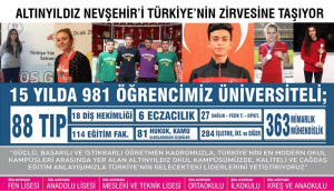 ALTINYILDIZ NEVŞEHİR’İ TÜRKİYE’NİN ZİRVESİNE TAŞIYOR.
