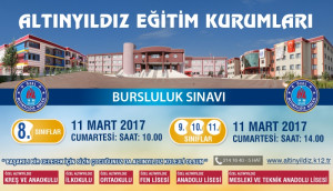 ÖZEL ALTINYILDIZ KOLEJİ LİSE BURSLULUK SINAVLARI 11 MART CUMARTESİ GÜNÜ YAPILIYOR