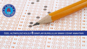 8.Sınıflar Bursluluk Sınavı Cevap Anahtarı