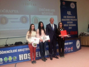 LİSELER ARASI TÜBİTAK BÖLGE 1.Sİ ALTINYILDIZLILARDAN TEŞEKKÜR