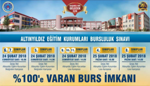 ALTINYILDIZ KOLEJİNE GİRİŞ VE BURSLULUK SINAVI YAPILACAK