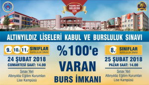 ALTINYILDIZ LİSELERİ KABUL VE BURSLULUK SINAVI YAPILACAK