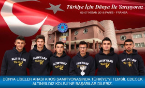 DÜNYA KROS ŞAMPİYONASINDA ALTINYILDIZKOLEJİ TÜRKİYE’Yİ TEMSİL EDİYOR.