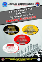 ALTINYILDIZ İL GENELİ ÖĞRETMENLER GÜNÜ SATRANÇ TURNUVASI