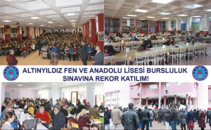 ALTINYILDIZ FEN VE ANADOLU LİSESİ BURSLULUK SINAVINA REKOR KATILIM!