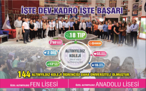 ALTINYILDIZ LİSELERİNDE DEV KADRO, MUHTEŞEM BAŞARI!