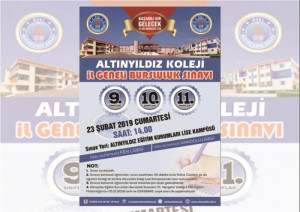 ALTINYILDIZ KOLEJİ LİSE GİRİŞ VE BURSLULUK SINAVI YAPILIYOR.