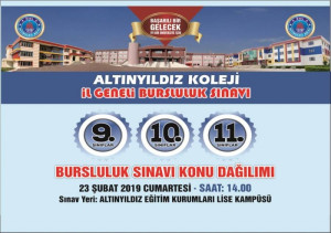 ALTINYILDIZ 9. 10. 11. SINIF BURSLULUK SINAVI KONU DAĞILIMI