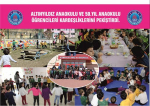ALTINYILDIZ ANAOKULU VE 50.YIL ANAOKULU ÖĞRENCİLERİ KARDEŞLİKLERİNİ PEKİŞTİRDİ.