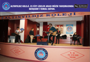 ALTINYILDIZ KOLEJİ 22.FİZY LİSELER ARASI MÜZİK YARIŞMASINDA NEVŞEHİR’İ TEMSİL EDECEK.