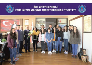 ÖZEL ALTINYILDIZ KOLEJİ POLİS HAFTASI NEDENİYLE EMNİYET MÜDÜRÜNÜ ZİYARET ETTİ