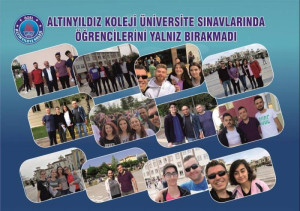 ALTINYILDIZ EĞİTİM KURUMLARI ÜNİVERSİTE SINAVLARINDA ÖĞRENCİLERİNİ YALNIZ BIRAKMADI.