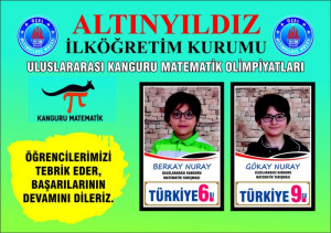 ULUSLARASI MATEMATİK OLİMPİYATI ŞAMPİYONLARI ALTINYILDIZDAN