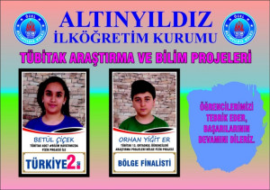 ALTINYILDIZDA TÜBİTAK DERECELERİ
