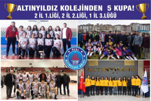 ALTINYILDIZ KOLEJİNDEN 5 KUPA!