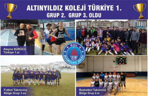 ALTINYILDIZ KOLEJİ TÜRKİYE 1. GRUP 2. GRUP 3. OLDU.