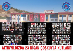 ALTINYILDIZDA 23 NİSAN ÇOŞKUYLA KUTLANDI