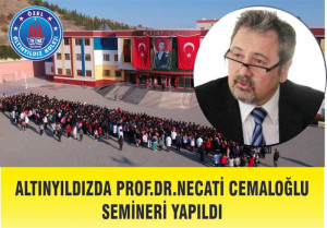 ALTINYILDIZDA PROF.DR. NECATİ CEMALOĞLU VELİ SEMİNERİ YAPILDI