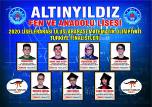 ALTINYILDIZ FEN VE ANADOLU LİSESİNDEN 7 ÖĞRENCİ ULUSLARARASI MATEMATİK OLİMPİYATI TÜRKİYE FİNALİSTİ