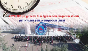 2020 YKS’DE BAŞARILAR DİLERİZ