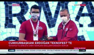 ALTINYILDIZ KOLEJİ MEZUNLARINDAN KSÜ ÖĞRENCİSİ ERAY SAKARYA TEKNOFEST 2020’DE TÜRKİYE BİRİNCİLİĞİ KAZANDI
