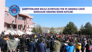 ALTINYILDIZ FEN VE ANADOLU LİSESİ BURSLULUK SINAVINA REKOR KATILIM!