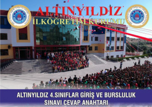 ALTINYILDIZ 4.SINIFLAR BURSLULUK SINAVI CEVAP ANAHTARI