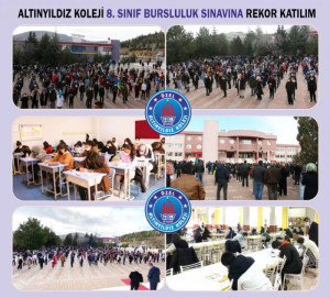 ALTINYILDIZ FEN VE ANADOLU LİSESİ BURSLULUK SINAVINA REKOR KATILIM!