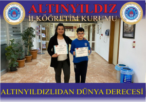 ALTINYILDIZLIDAN KLAVYE YARIŞMASINDA DÜNYA DERECESİ