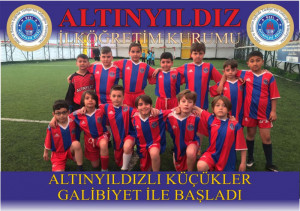 ALTINYILDIZLI KÜÇÜK FUTBOLCULAR GALİBİYETLE BAŞLADI