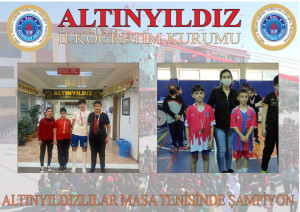 ALTINYILDIZLILAR MASA TENİSİNDE ŞAMPİYON