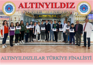 ALTINYILDIZLILAR ZEKA ŞAMPİYONASINDA TÜRKİYE FİNALİSTİ