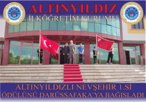 NEVŞEHİR 1.Sİ ÖDÜLÜNÜ DARÜŞŞAFAKA’YA BAĞIŞLADI