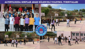 ALTINYILDIZDA SINIFLAR ARASI EĞLENCELİ VOLEYBOL TURNUVALARI
