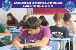 ALTINYILDIZ KOLEJİ ÜNİVERSİTE SINAVINA KATILACAK ÖĞRENCİLERE BAŞARILAR DİLER