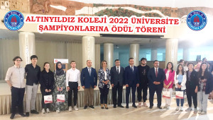ALTINYILDIZ KOLEJİ 2022 ÜNİVERSİTE ŞAMPİYONLARINA ÖDÜL TÖRENİ