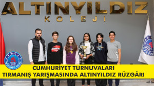 CUMHURİYET TURNUVALARI TIRMANIŞ YARIŞMASINDA ALTINYILDIZ RÜZGÂRI